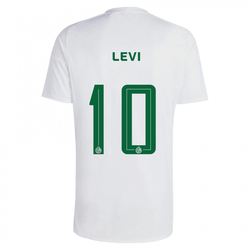 Dzieci Yarin Levi #10 Zielono-Niebieski Wyjazdowa Koszulka 2023/24 Koszulki Klubowe