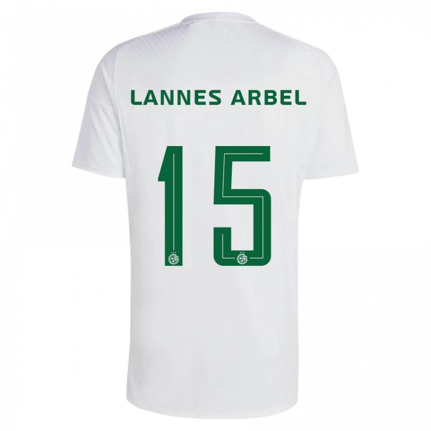 Dzieci Tomer Lannes Arbel #15 Zielono-Niebieski Wyjazdowa Koszulka 2023/24 Koszulki Klubowe