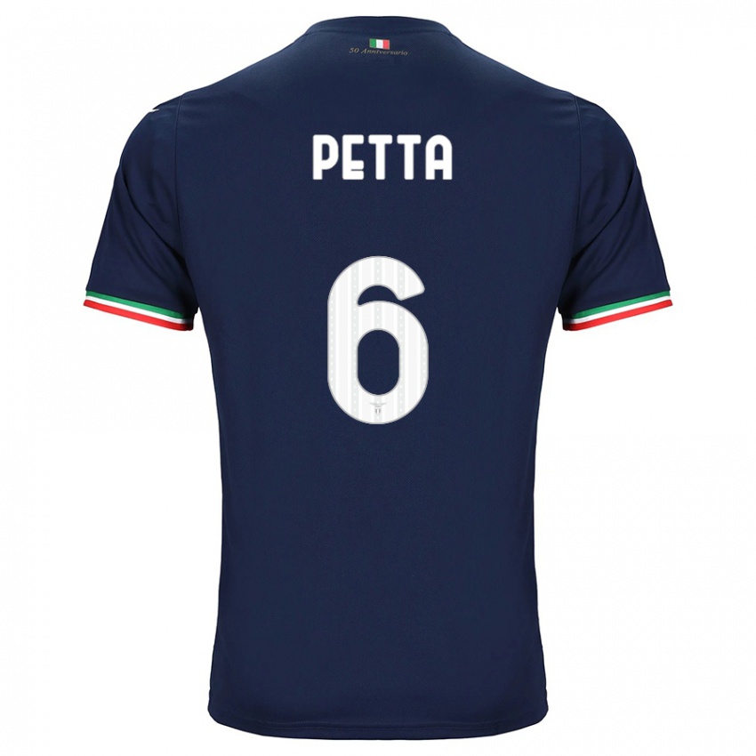Dzieci Andrea Petta #6 Marynarka Wojenna Wyjazdowa Koszulka 2023/24 Koszulki Klubowe