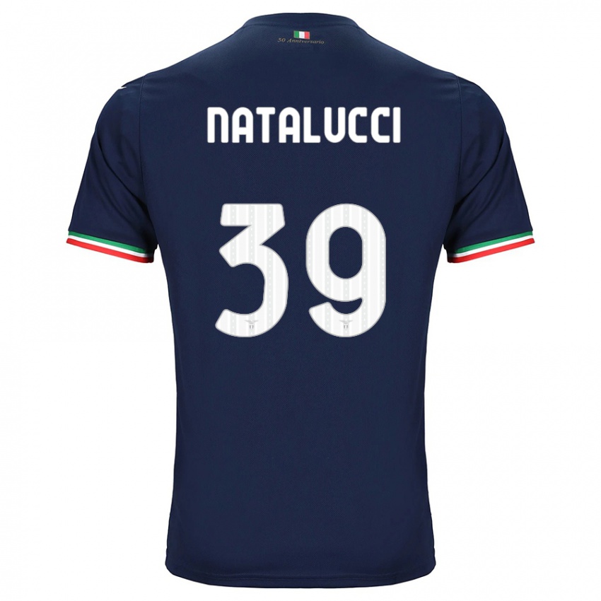 Dzieci Serena Natalucci #39 Marynarka Wojenna Wyjazdowa Koszulka 2023/24 Koszulki Klubowe