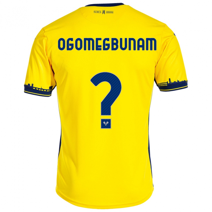 Dzieci Izu Ogomegbunam #0 Żółty Wyjazdowa Koszulka 2023/24 Koszulki Klubowe