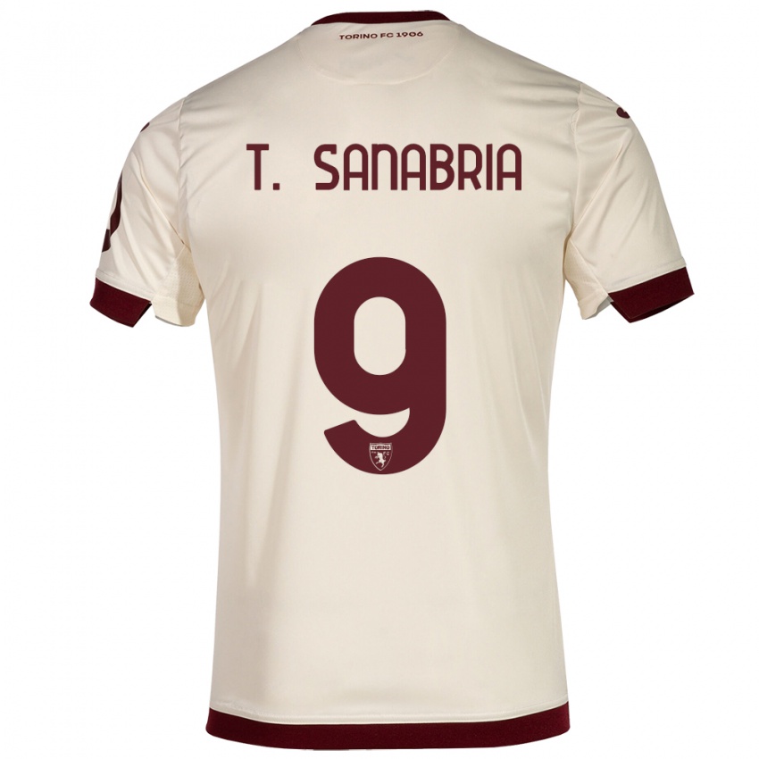 Dzieci Antonio Sanabria #9 Szampan Wyjazdowa Koszulka 2023/24 Koszulki Klubowe