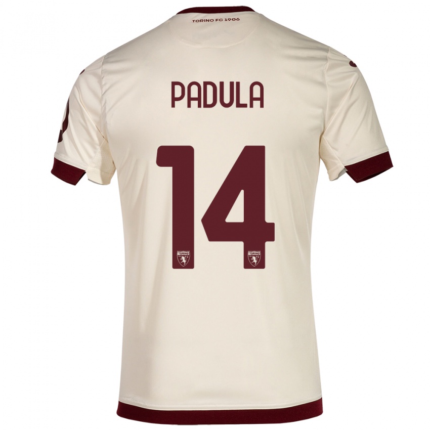 Dzieci Cristian Padula #14 Szampan Wyjazdowa Koszulka 2023/24 Koszulki Klubowe