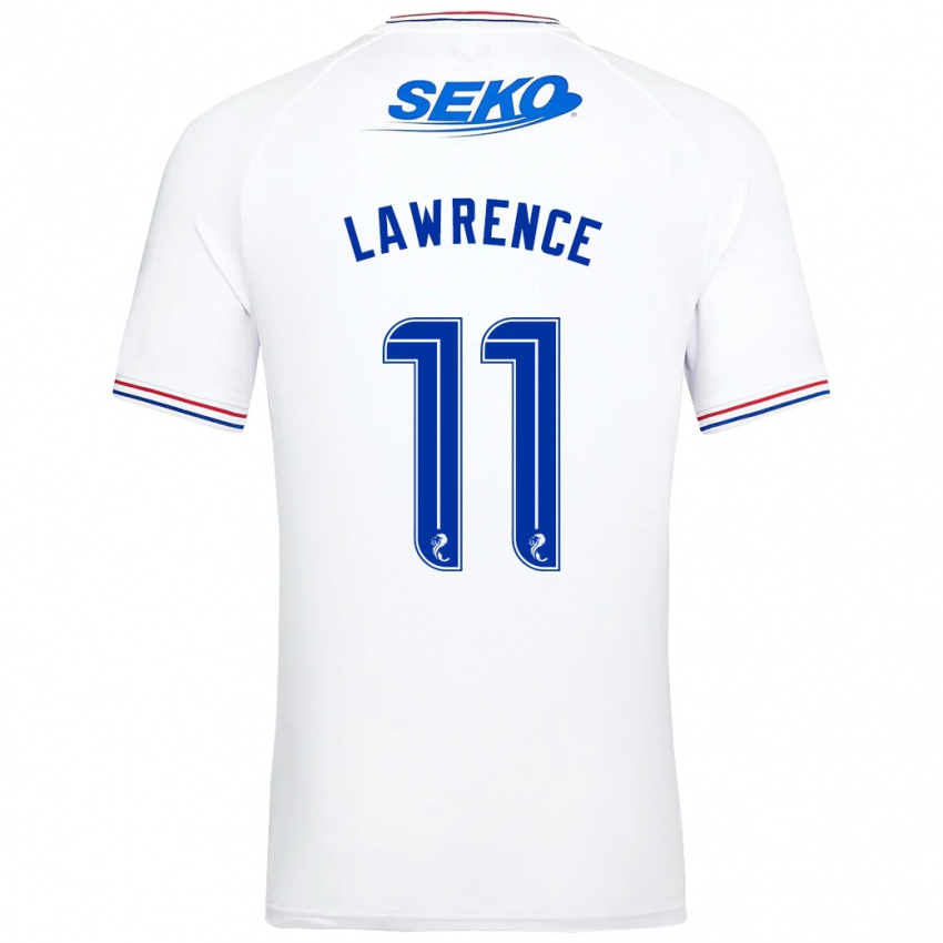 Dzieci Tom Lawrence #11 Biały Wyjazdowa Koszulka 2023/24 Koszulki Klubowe