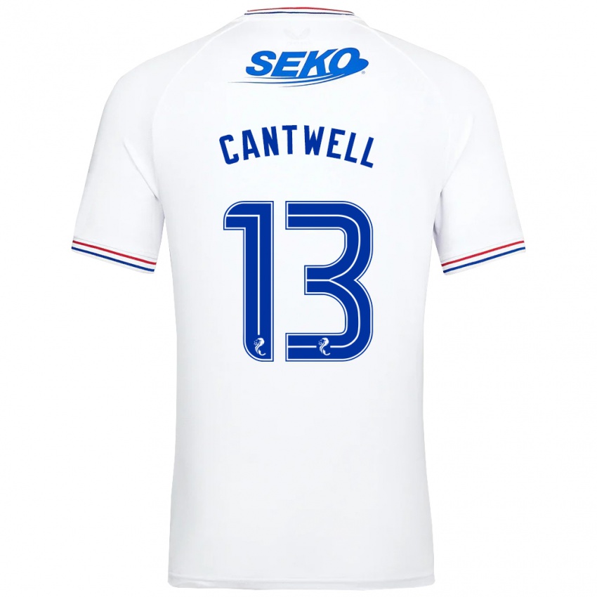Dzieci Todd Cantwell #13 Biały Wyjazdowa Koszulka 2023/24 Koszulki Klubowe