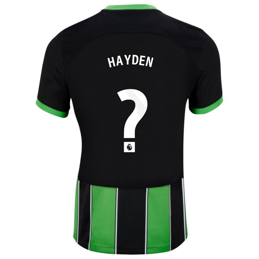 Dzieci Matthew Hayden #0 Czarny Zielony Wyjazdowa Koszulka 2023/24 Koszulki Klubowe