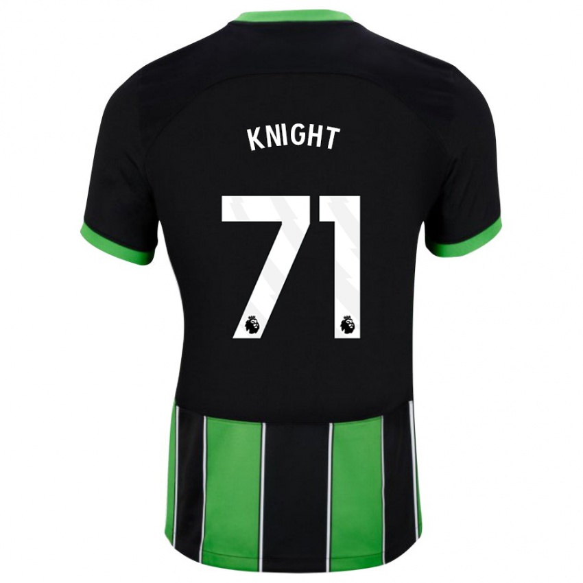 Dzieci Joe Knight #71 Czarny Zielony Wyjazdowa Koszulka 2023/24 Koszulki Klubowe
