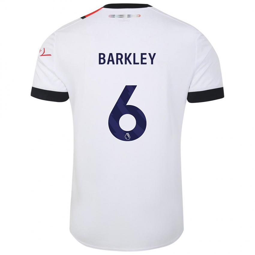 Dzieci Ross Barkley #6 Biały Wyjazdowa Koszulka 2023/24 Koszulki Klubowe