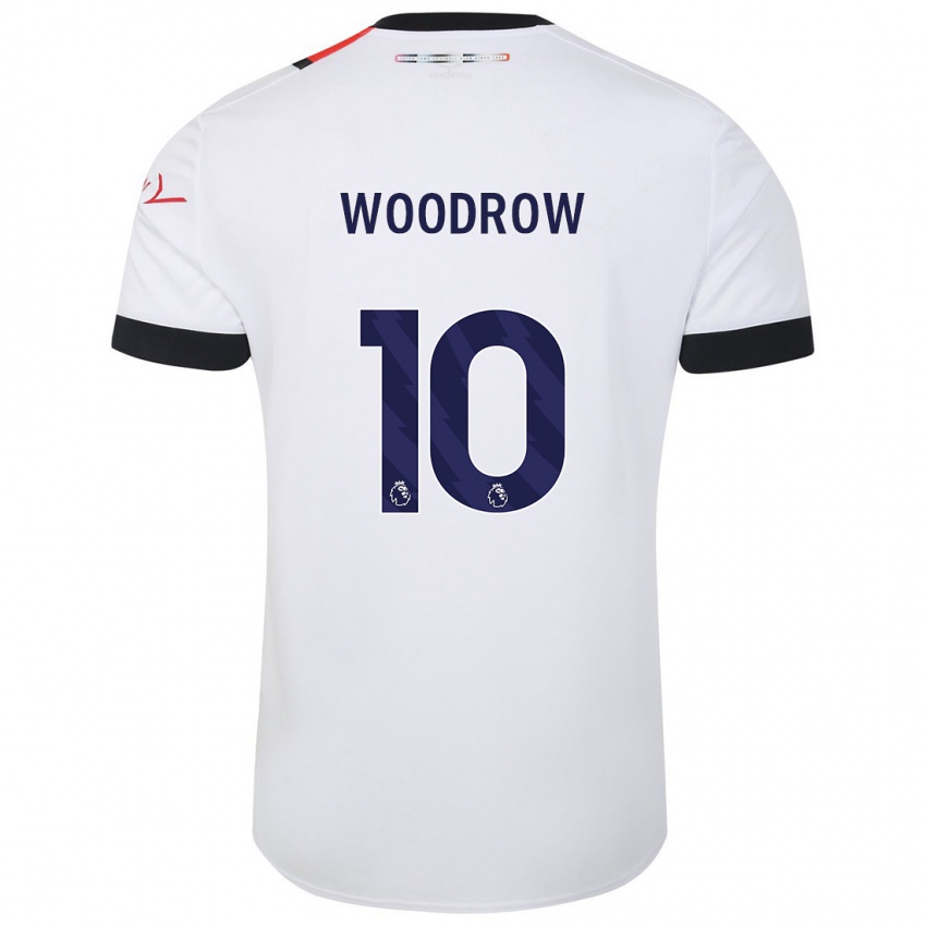 Dzieci Cauley Woodrow #10 Biały Wyjazdowa Koszulka 2023/24 Koszulki Klubowe