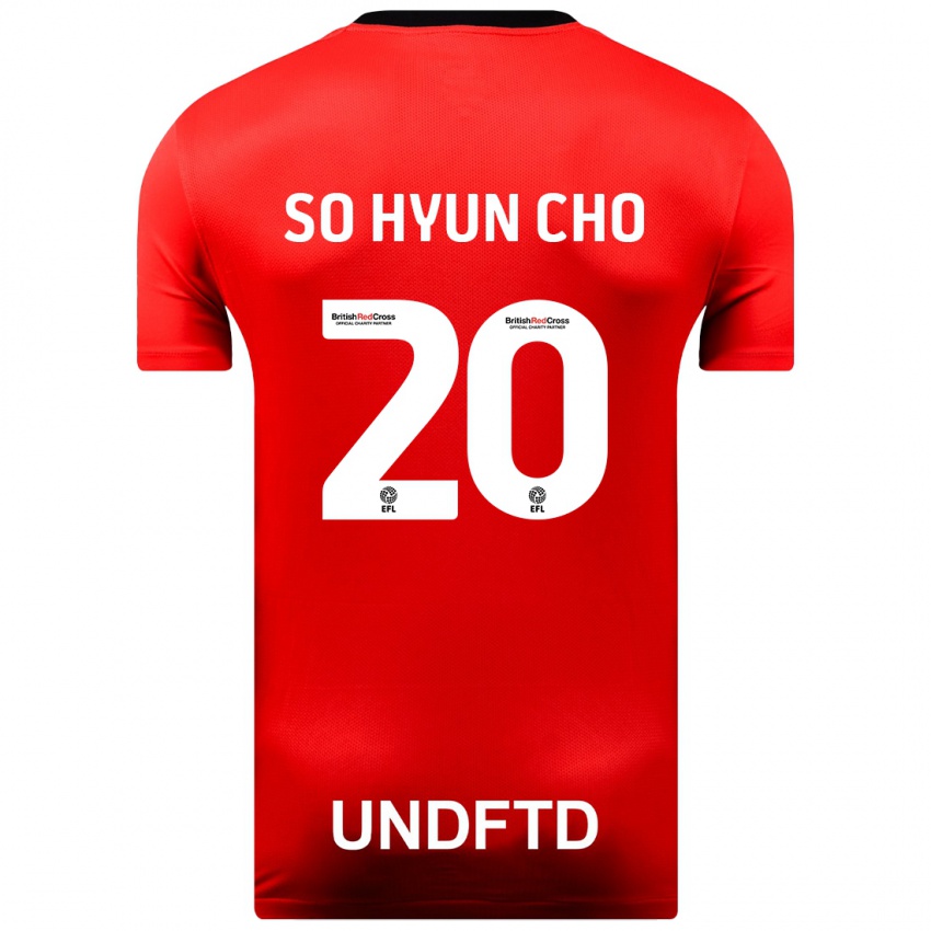Dzieci Cho So-Hyun #20 Czerwony Wyjazdowa Koszulka 2023/24 Koszulki Klubowe