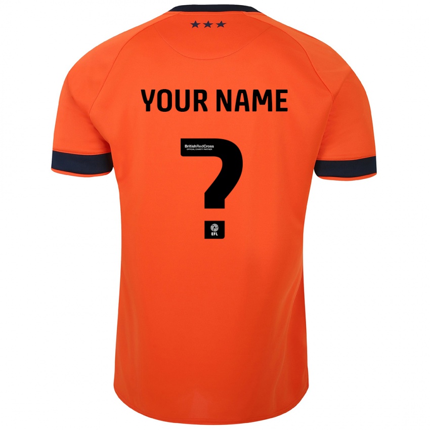 Dzieci Twoje Imię #0 Pomarańczowy Wyjazdowa Koszulka 2023/24 Koszulki Klubowe