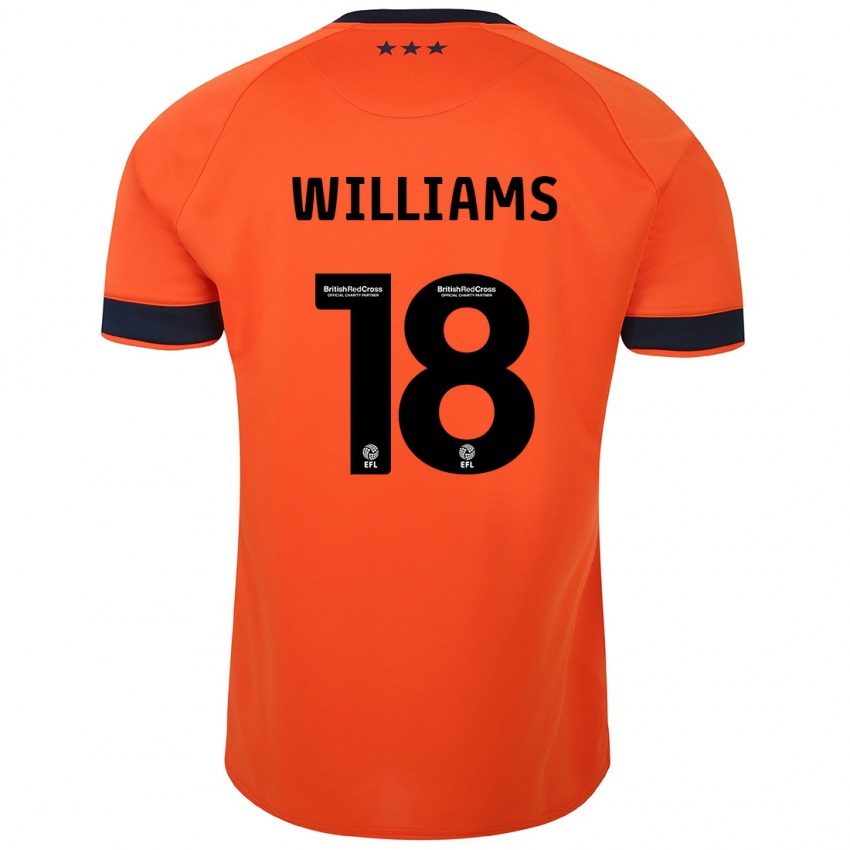 Dzieci Brandon Williams #18 Pomarańczowy Wyjazdowa Koszulka 2023/24 Koszulki Klubowe