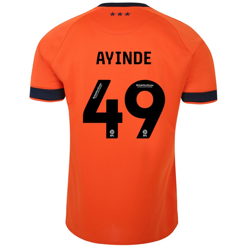 Dzieci Leon Ayinde #49 Pomarańczowy Wyjazdowa Koszulka 2023/24 Koszulki Klubowe