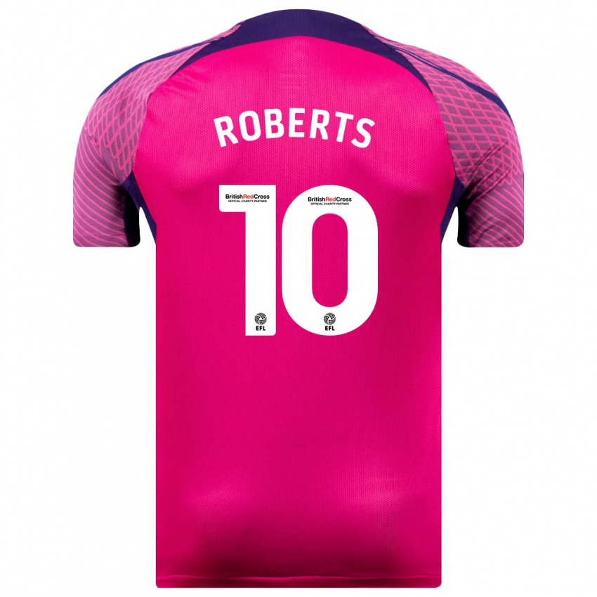 Dzieci Patrick Roberts #10 Purpurowy Wyjazdowa Koszulka 2023/24 Koszulki Klubowe