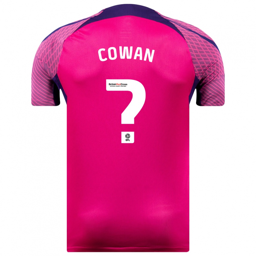 Dzieci Joe Cowan #0 Purpurowy Wyjazdowa Koszulka 2023/24 Koszulki Klubowe