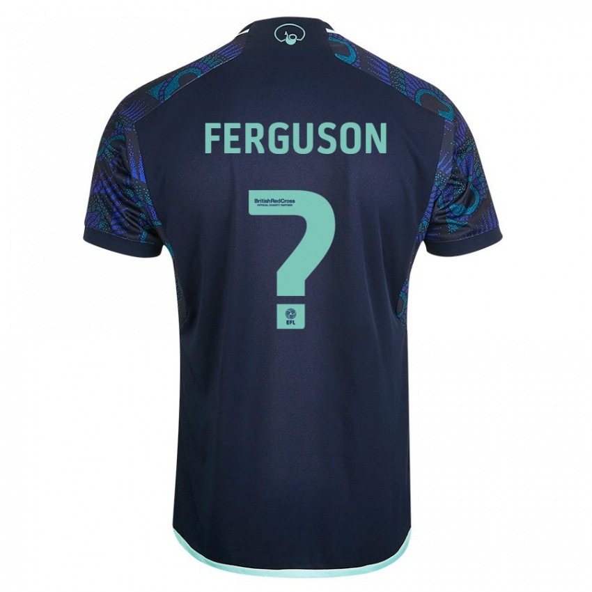 Dzieci Connor Ferguson #0 Niebieski Wyjazdowa Koszulka 2023/24 Koszulki Klubowe