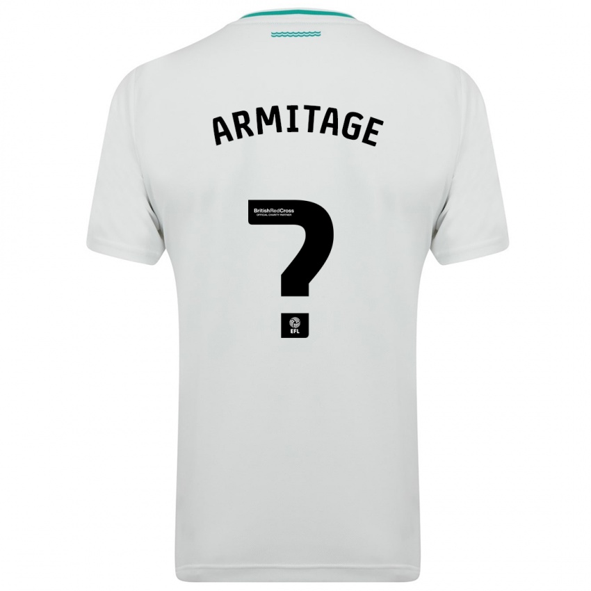 Dzieci Will Armitage #0 Biały Wyjazdowa Koszulka 2023/24 Koszulki Klubowe