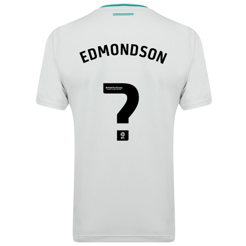 Dzieci Tyler Edmondson #0 Biały Wyjazdowa Koszulka 2023/24 Koszulki Klubowe