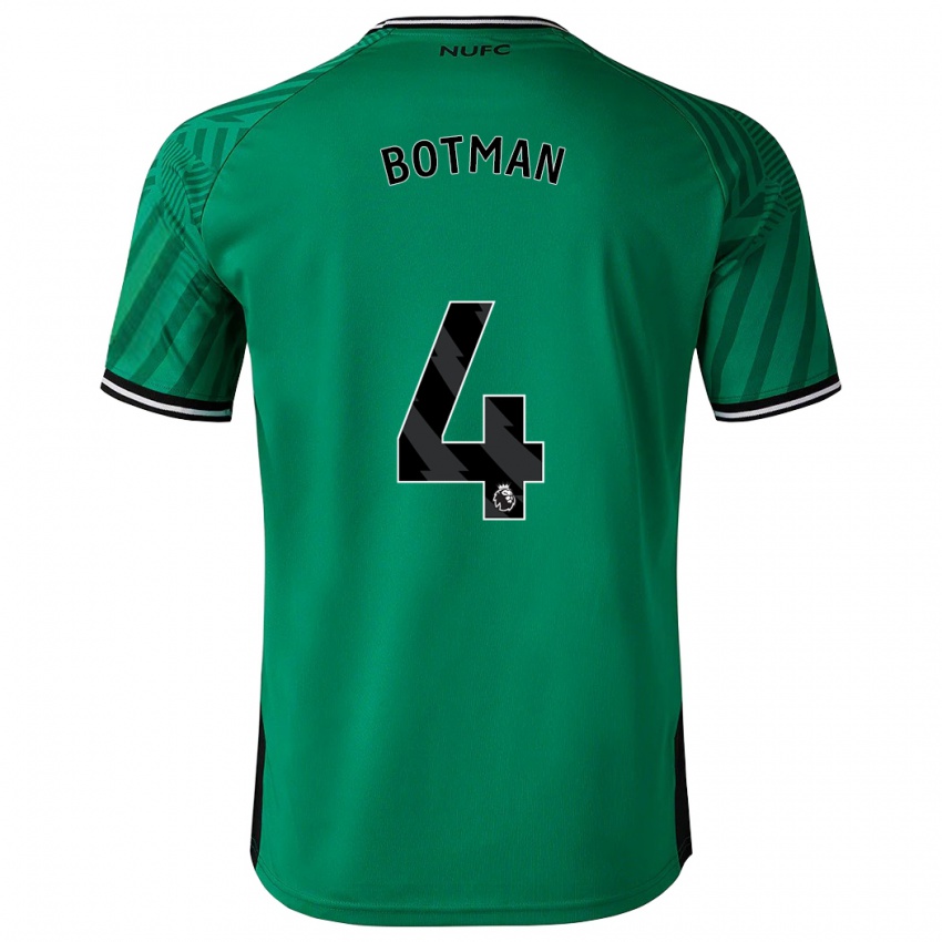 Dzieci Sven Botman #4 Zielony Wyjazdowa Koszulka 2023/24 Koszulki Klubowe