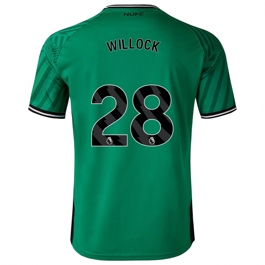 Dzieci Joe Willock #28 Zielony Wyjazdowa Koszulka 2023/24 Koszulki Klubowe