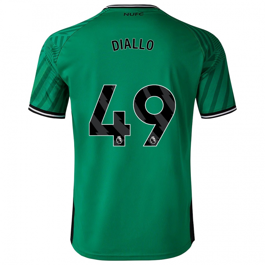 Dzieci Amadou Diallo #49 Zielony Wyjazdowa Koszulka 2023/24 Koszulki Klubowe