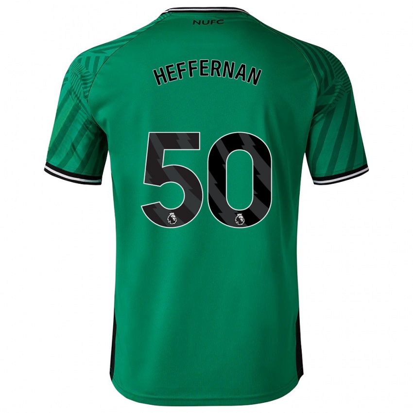 Dzieci Cathal Heffernan #50 Zielony Wyjazdowa Koszulka 2023/24 Koszulki Klubowe