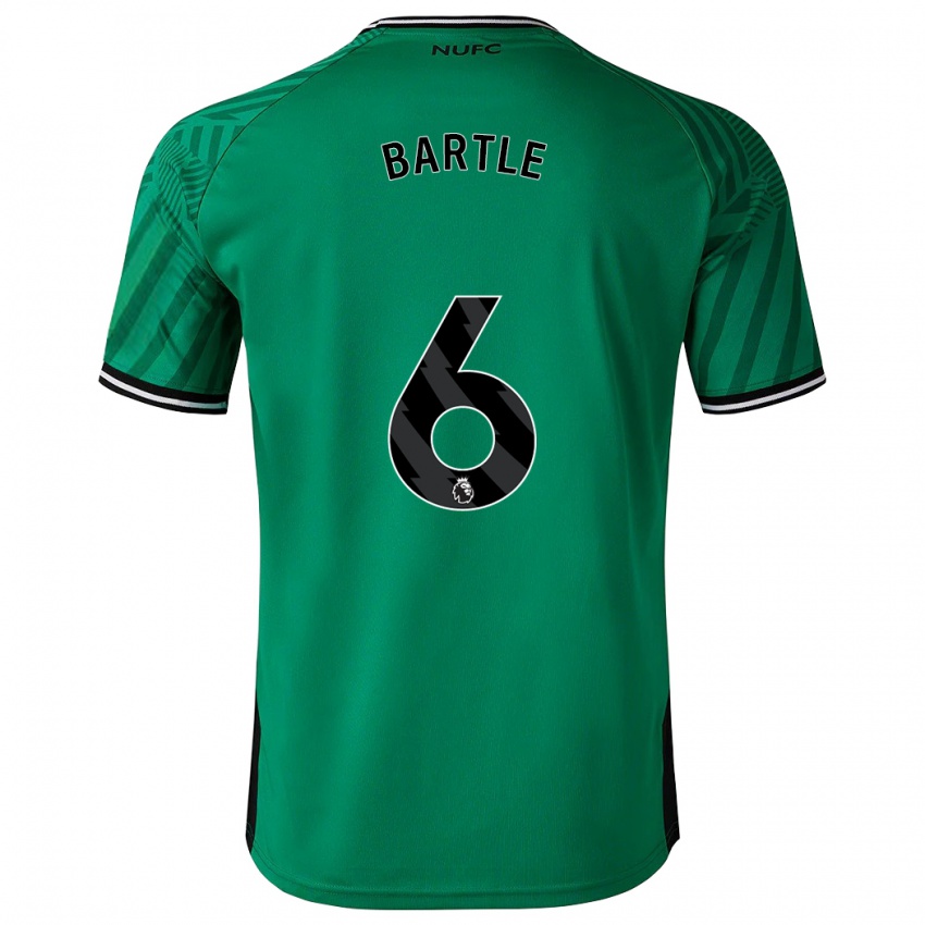 Dzieci Jodie Bartle #6 Zielony Wyjazdowa Koszulka 2023/24 Koszulki Klubowe