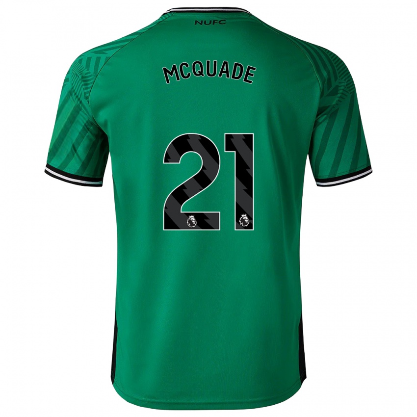 Dzieci Jasmine Mcquade #21 Zielony Wyjazdowa Koszulka 2023/24 Koszulki Klubowe