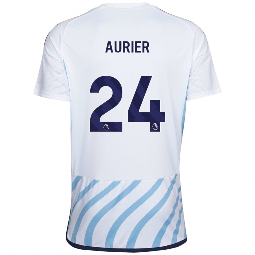 Dzieci Serge Aurier #24 Biało Niebieski Wyjazdowa Koszulka 2023/24 Koszulki Klubowe