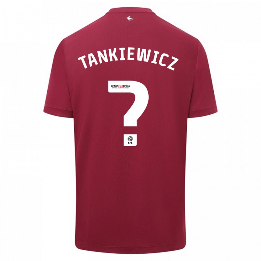 Dzieci Rob Tankiewicz #0 Czerwony Wyjazdowa Koszulka 2023/24 Koszulki Klubowe