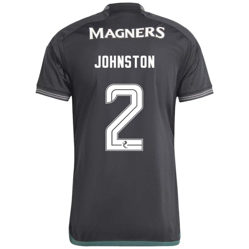 Dzieci Alistair Johnston #2 Czarny Wyjazdowa Koszulka 2023/24 Koszulki Klubowe