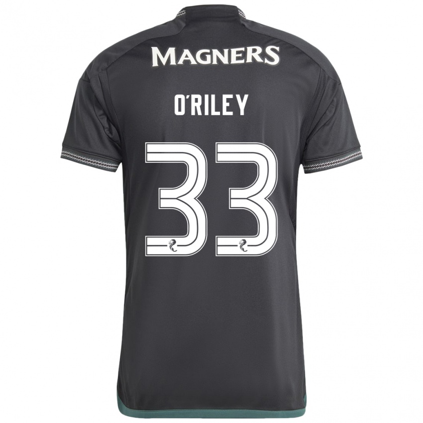 Dzieci Matt O'riley #33 Czarny Wyjazdowa Koszulka 2023/24 Koszulki Klubowe