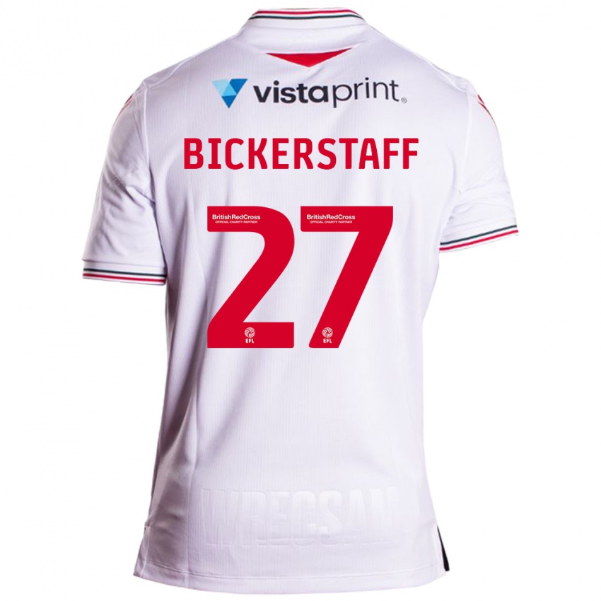 Dzieci Jake Bickerstaff #27 Biały Wyjazdowa Koszulka 2023/24 Koszulki Klubowe