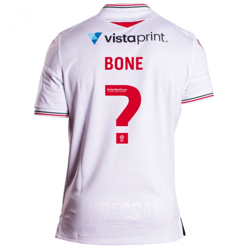 Dzieci Kai Bone #0 Biały Wyjazdowa Koszulka 2023/24 Koszulki Klubowe