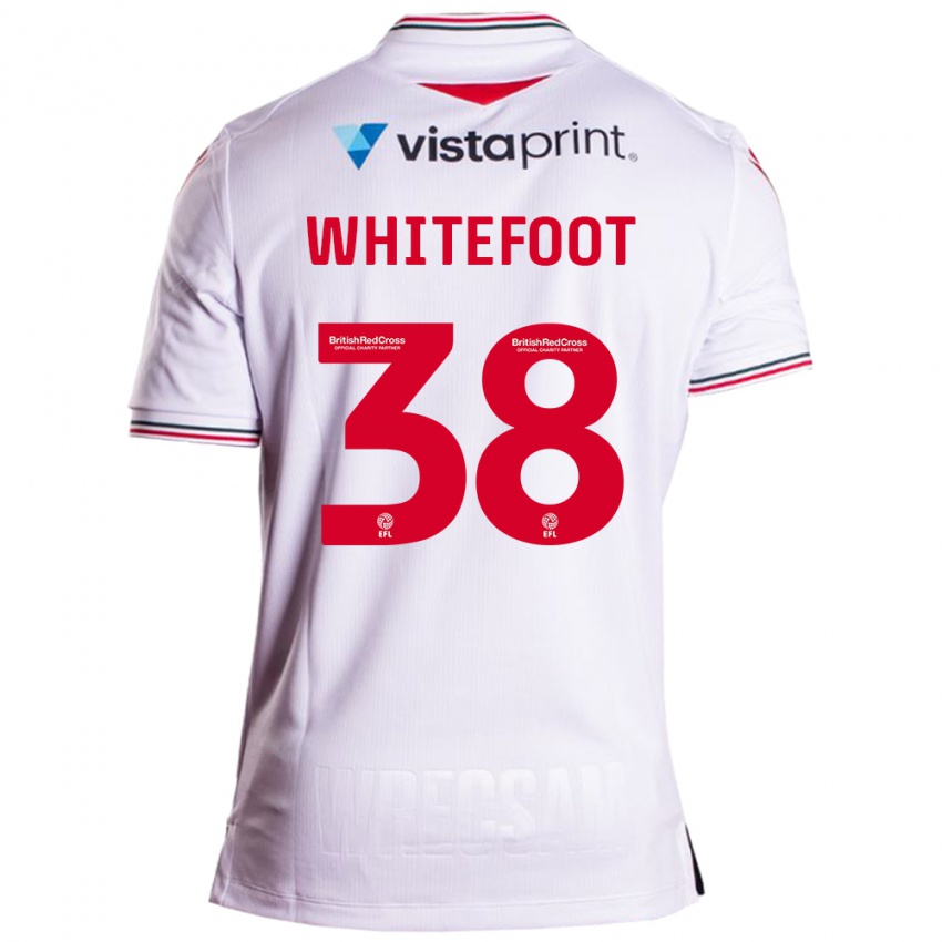 Dzieci Lily Whitefoot #38 Biały Wyjazdowa Koszulka 2023/24 Koszulki Klubowe