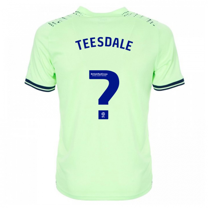 Dzieci Finn Teesdale #0 Marynarka Wojenna Wyjazdowa Koszulka 2023/24 Koszulki Klubowe