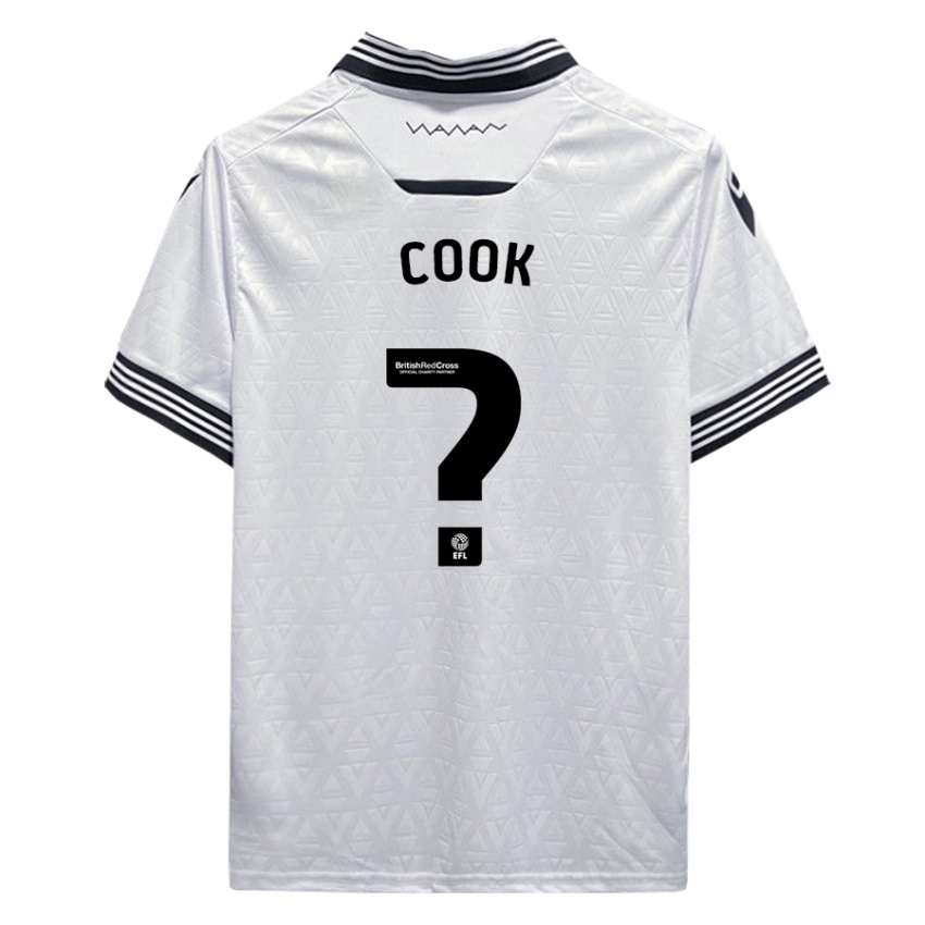 Dzieci Luke Cook #0 Biały Wyjazdowa Koszulka 2023/24 Koszulki Klubowe