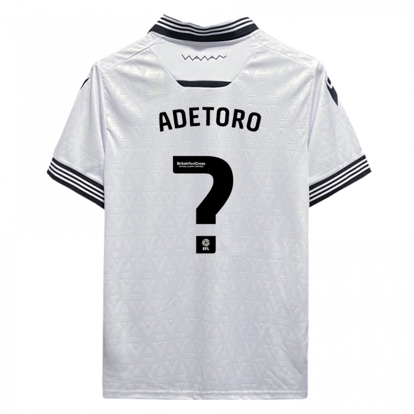 Dzieci Adam Adetoro #0 Biały Wyjazdowa Koszulka 2023/24 Koszulki Klubowe