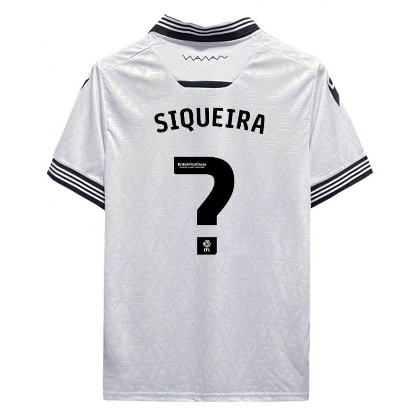 Dzieci Guilherme Siqueira #0 Biały Wyjazdowa Koszulka 2023/24 Koszulki Klubowe