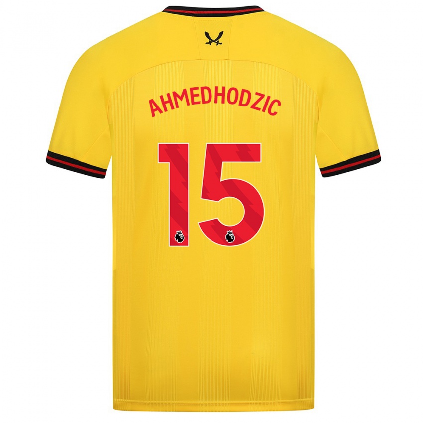 Dzieci Anel Ahmedhodzic #15 Żółty Wyjazdowa Koszulka 2023/24 Koszulki Klubowe