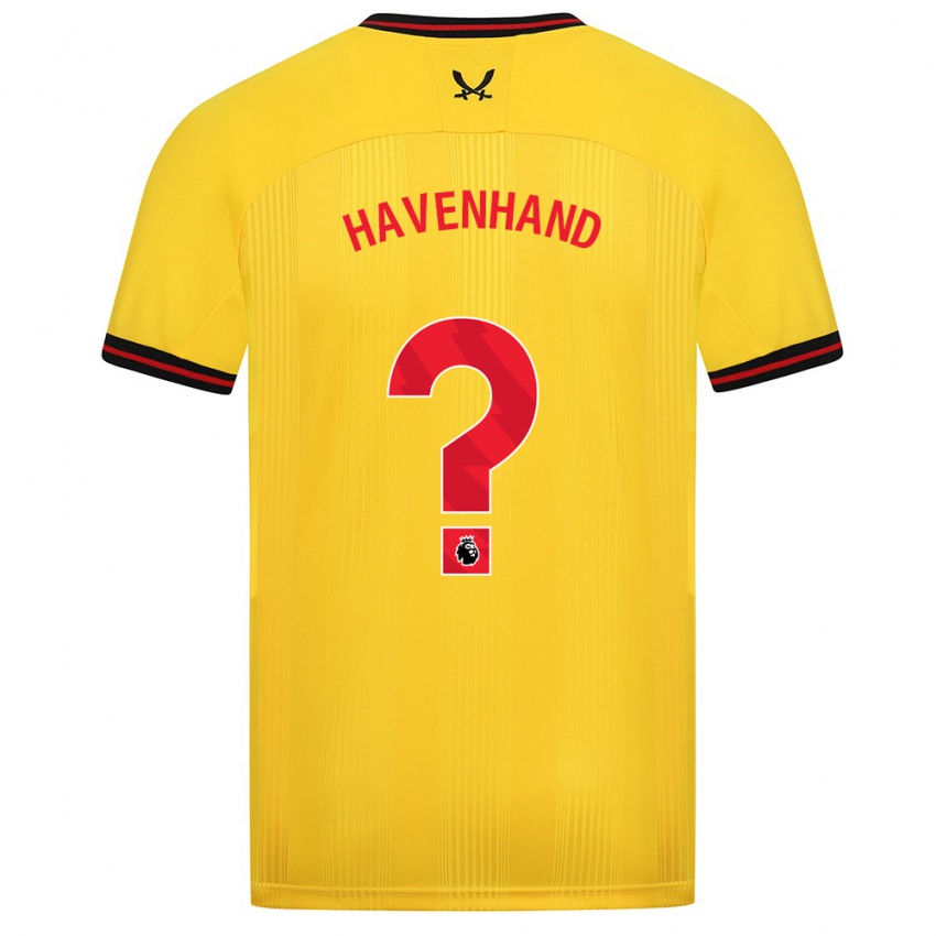 Dzieci Kurtis Havenhand #0 Żółty Wyjazdowa Koszulka 2023/24 Koszulki Klubowe