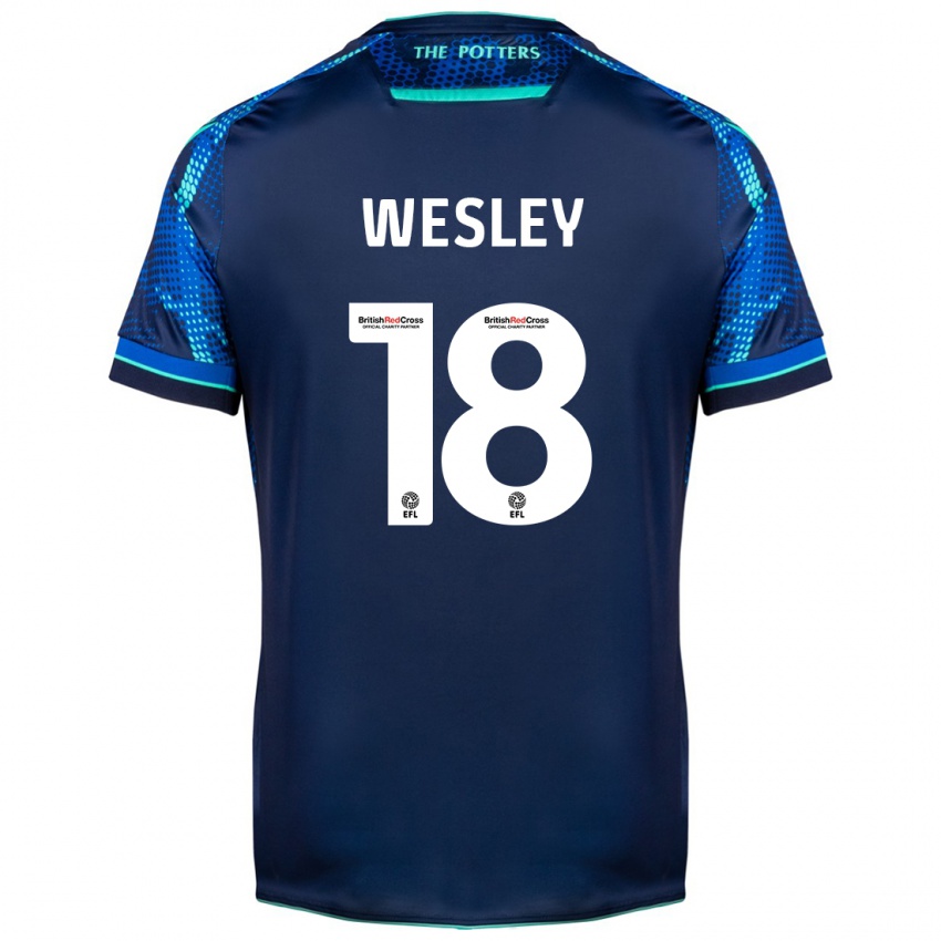 Dzieci Wesley Moraes #18 Marynarka Wojenna Wyjazdowa Koszulka 2023/24 Koszulki Klubowe