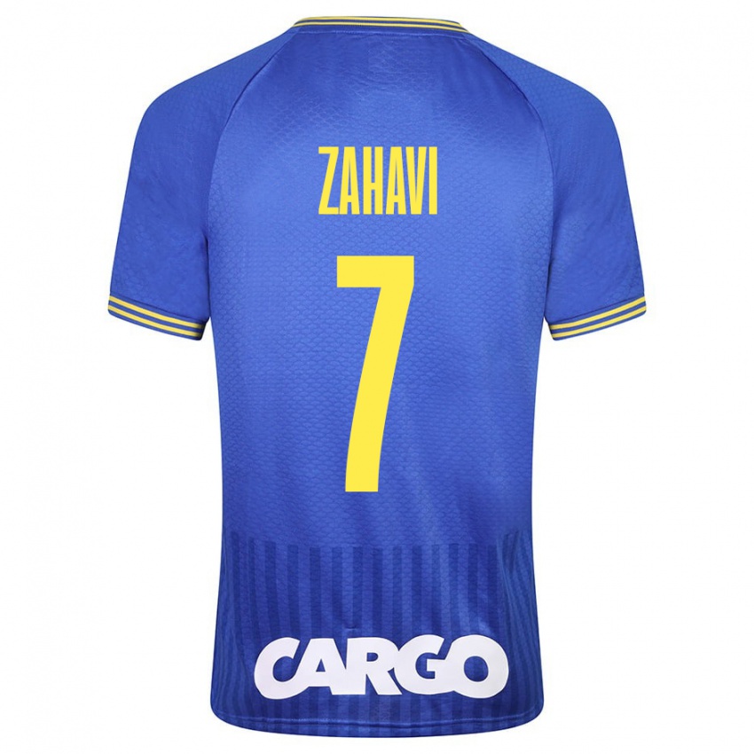 Dzieci Eran Zahavi #7 Niebieski Wyjazdowa Koszulka 2023/24 Koszulki Klubowe