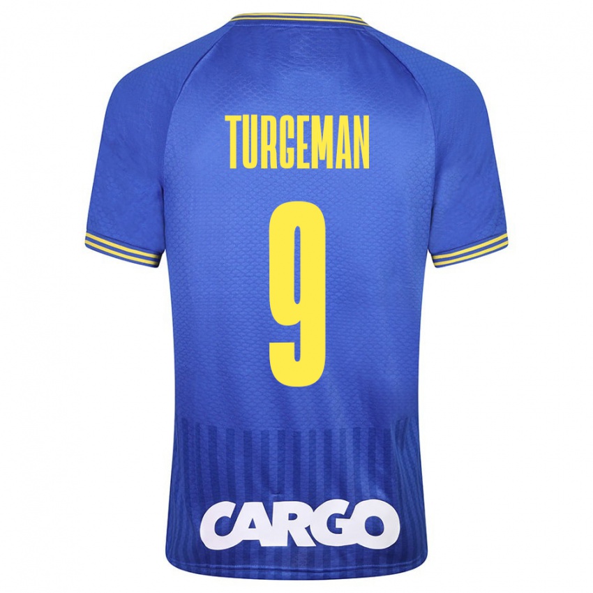 Dzieci Dor Turgeman #9 Niebieski Wyjazdowa Koszulka 2023/24 Koszulki Klubowe