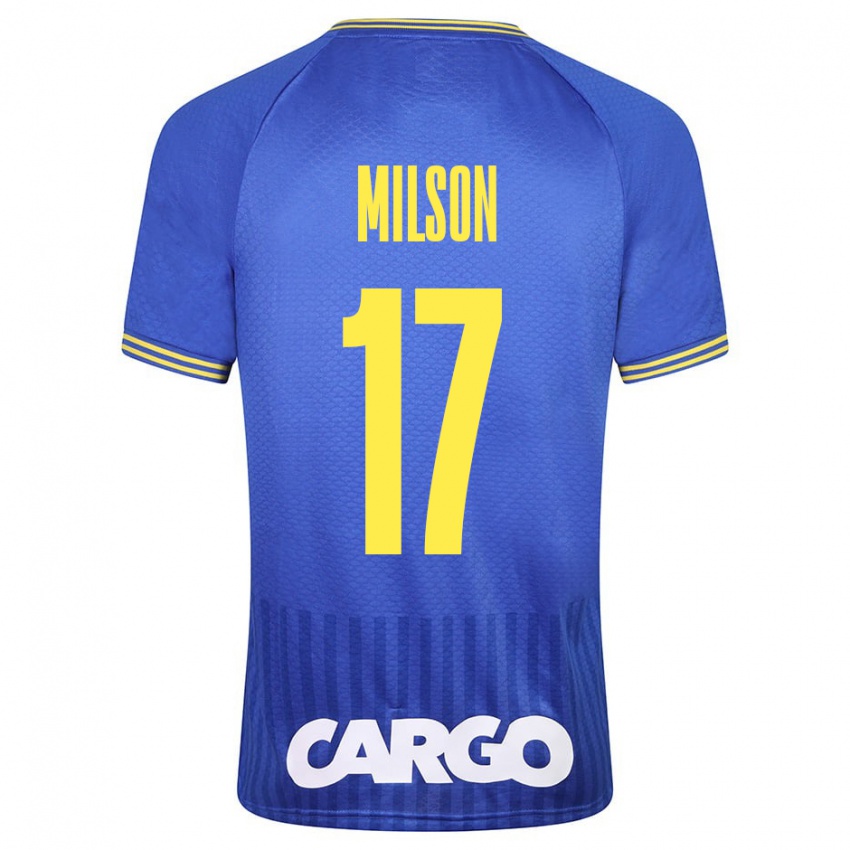Dzieci Milson #17 Niebieski Wyjazdowa Koszulka 2023/24 Koszulki Klubowe