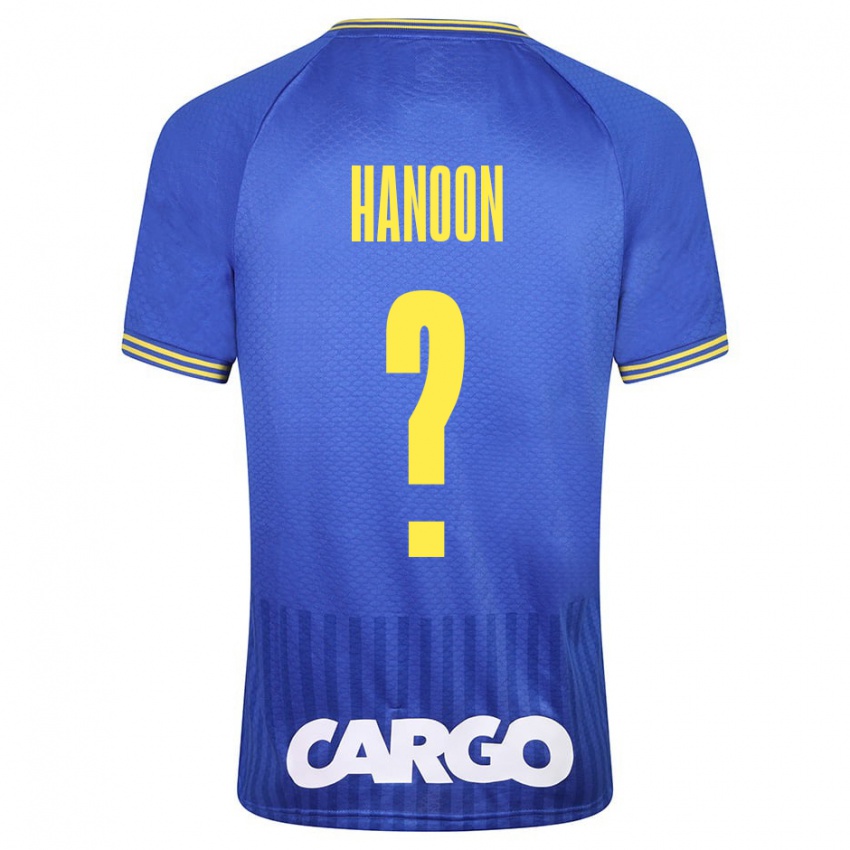 Dzieci Agam Hanoon #0 Niebieski Wyjazdowa Koszulka 2023/24 Koszulki Klubowe
