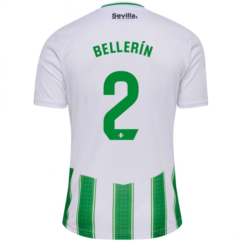 Męski Hector Bellerin #2 Biały Domowa Koszulka 2023/24 Koszulki Klubowe