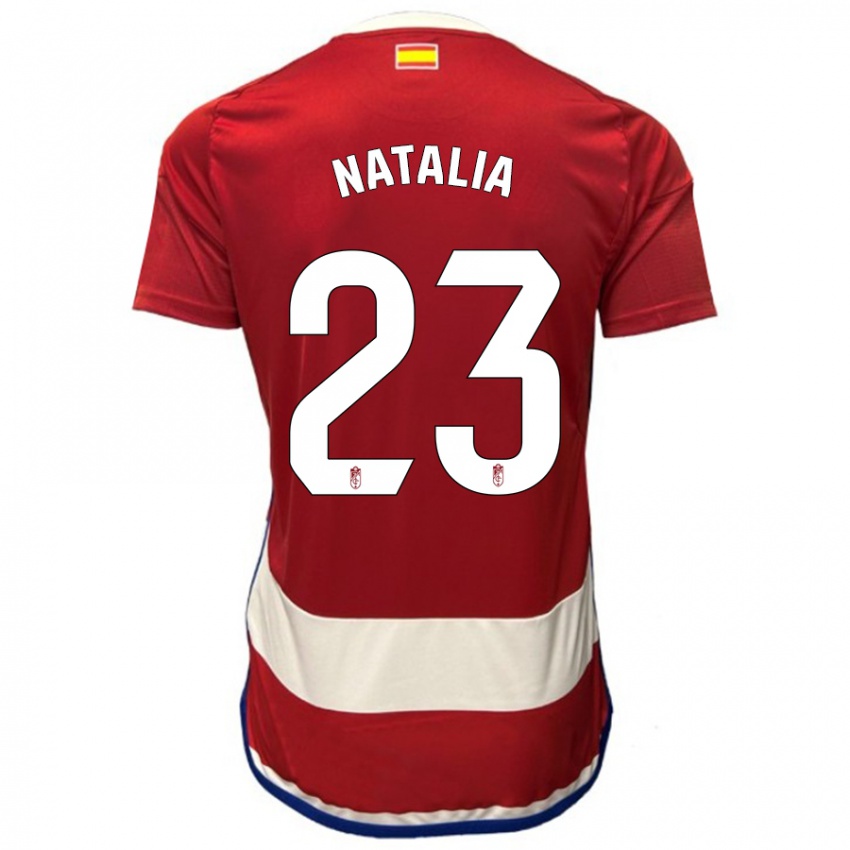 Męski Natalia #23 Czerwony Domowa Koszulka 2023/24 Koszulki Klubowe