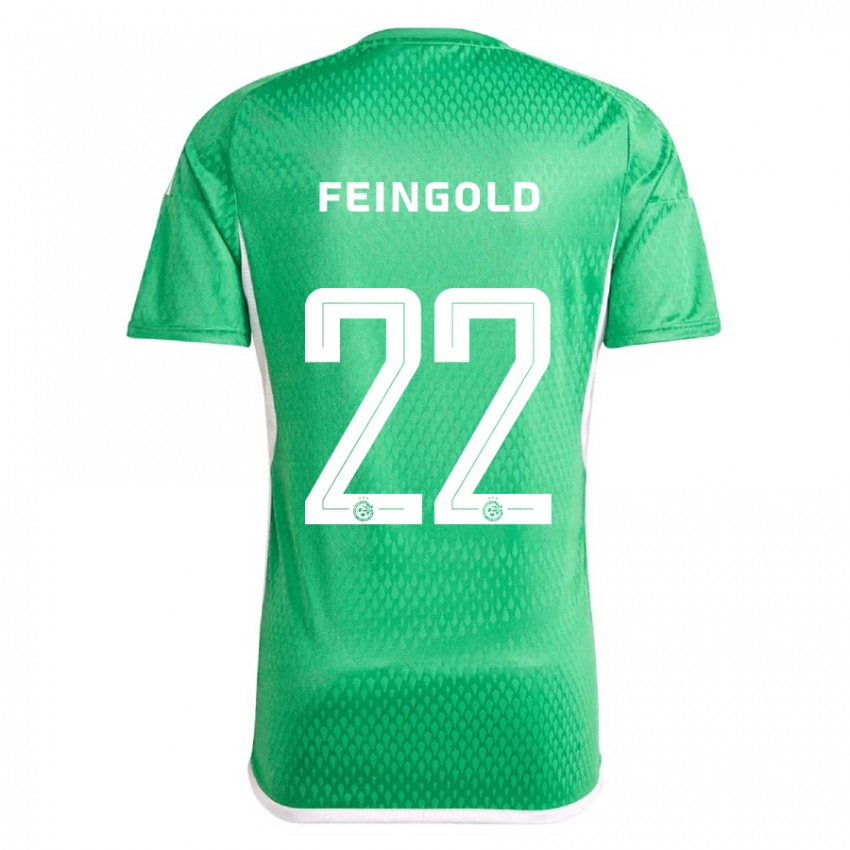 Męski Ilay Feingold #22 Biało Niebieski Domowa Koszulka 2023/24 Koszulki Klubowe