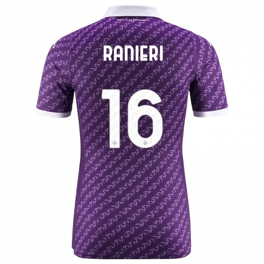 Męski Luca Ranieri #16 Fioletowy Domowa Koszulka 2023/24 Koszulki Klubowe